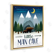 AE Design | Little Man Cave Sign Bears Walking by Mountains