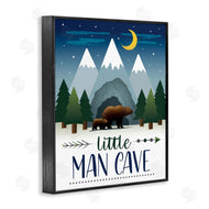 AE Design | Little Man Cave Sign Bears Walking by Mountains