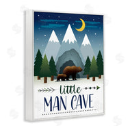 AE Design | Little Man Cave Sign Bears Walking by Mountains