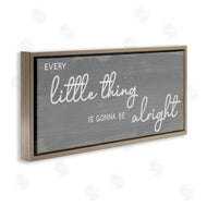 Stupell Studio | Charming Every Little Thing Phrase Distressed Grey