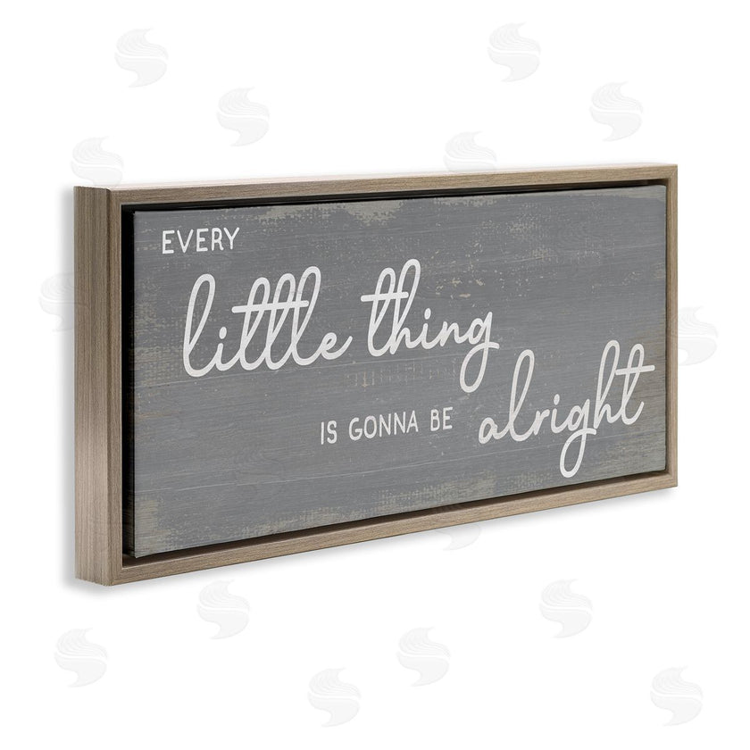 Stupell Studio | Charming Every Little Thing Phrase Distressed Grey