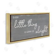 Stupell Studio | Charming Every Little Thing Phrase Distressed Grey