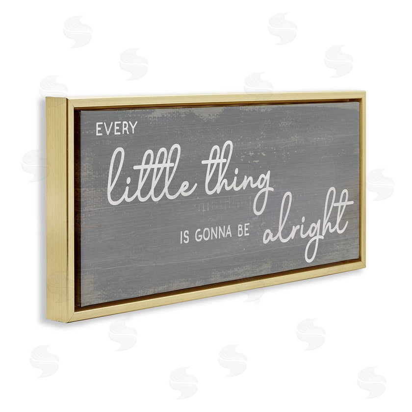 Stupell Studio | Charming Every Little Thing Phrase Distressed Grey