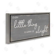 Stupell Studio | Charming Every Little Thing Phrase Distressed Grey