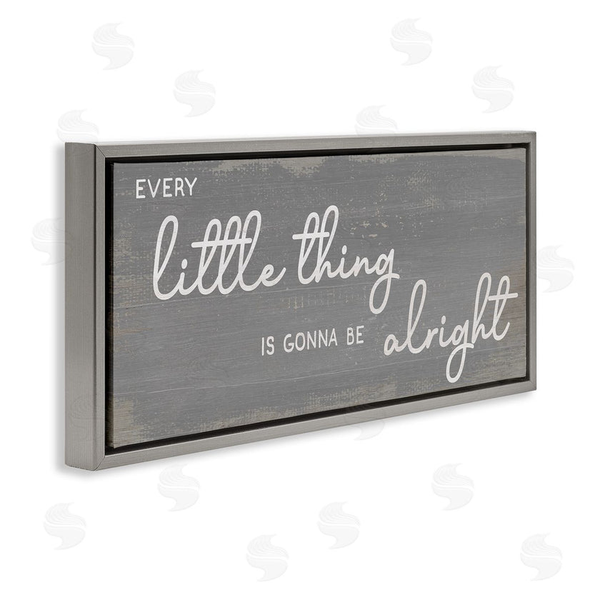 Stupell Studio | Charming Every Little Thing Phrase Distressed Grey