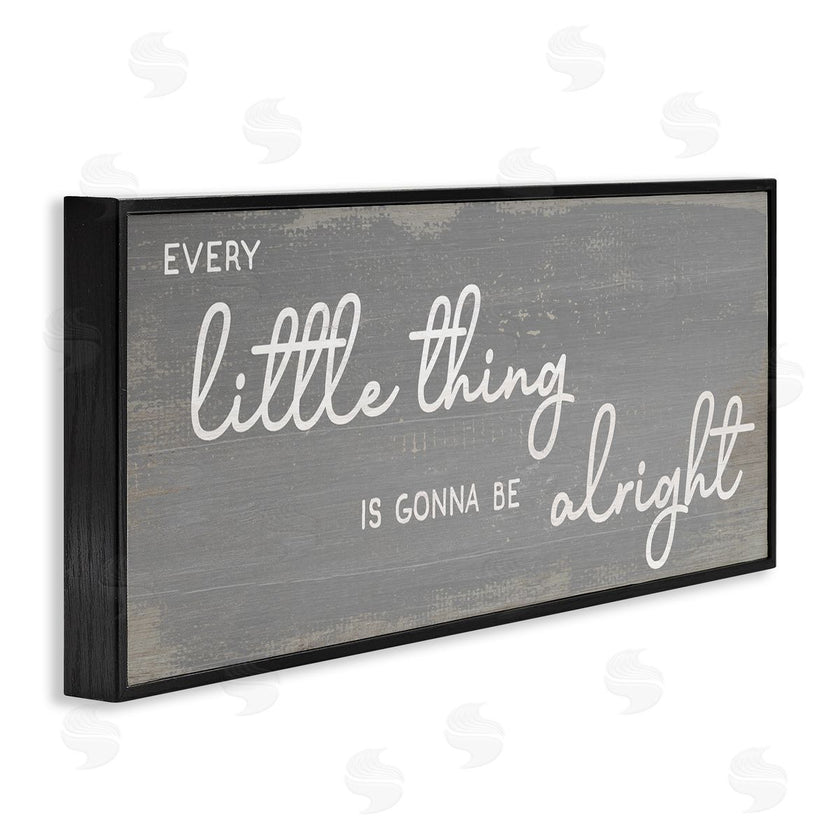 Stupell Studio | Charming Every Little Thing Phrase Distressed Grey