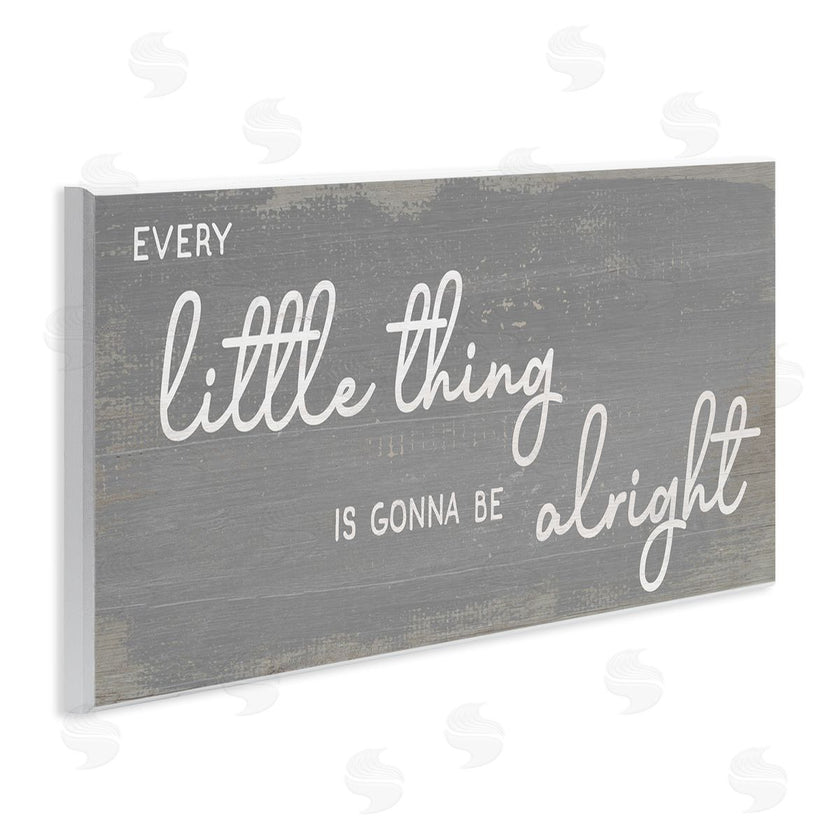 Stupell Studio | Charming Every Little Thing Phrase Distressed Grey