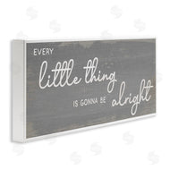 Stupell Studio | Charming Every Little Thing Phrase Distressed Grey