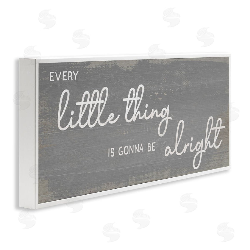 Stupell Studio | Charming Every Little Thing Phrase Distressed Grey