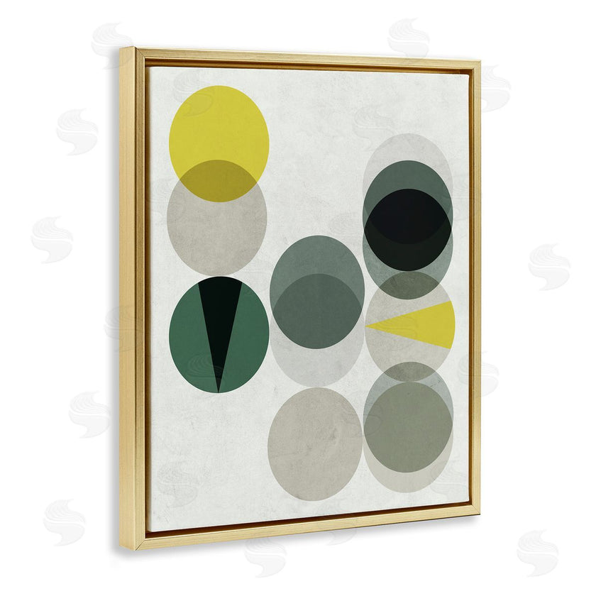 Stupell Studio | Earth Tone Layered Circular Shapes Green Grey