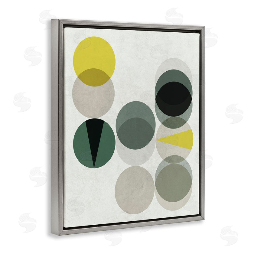 Stupell Studio | Earth Tone Layered Circular Shapes Green Grey