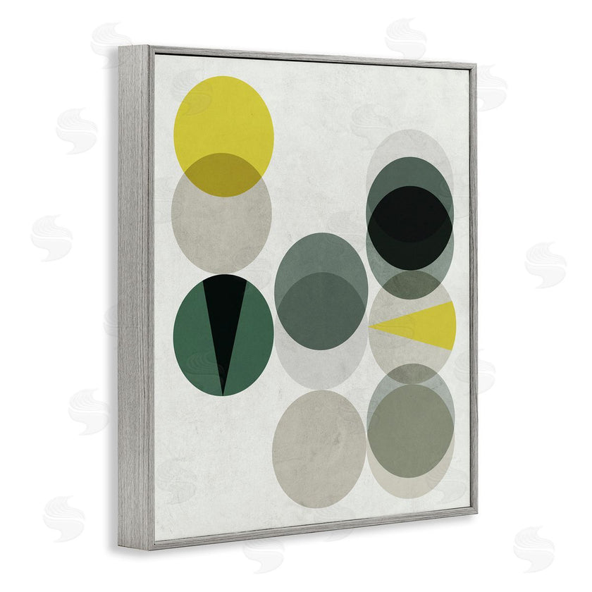 Stupell Studio | Earth Tone Layered Circular Shapes Green Grey