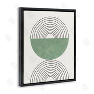 Stupell Studio | Abstract Geometric Circular Study Curved Art Deco