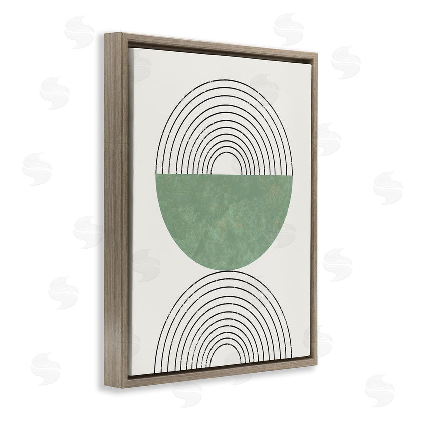 Stupell Studio | Abstract Geometric Circular Study Curved Art Deco