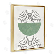 Stupell Studio | Abstract Geometric Circular Study Curved Art Deco