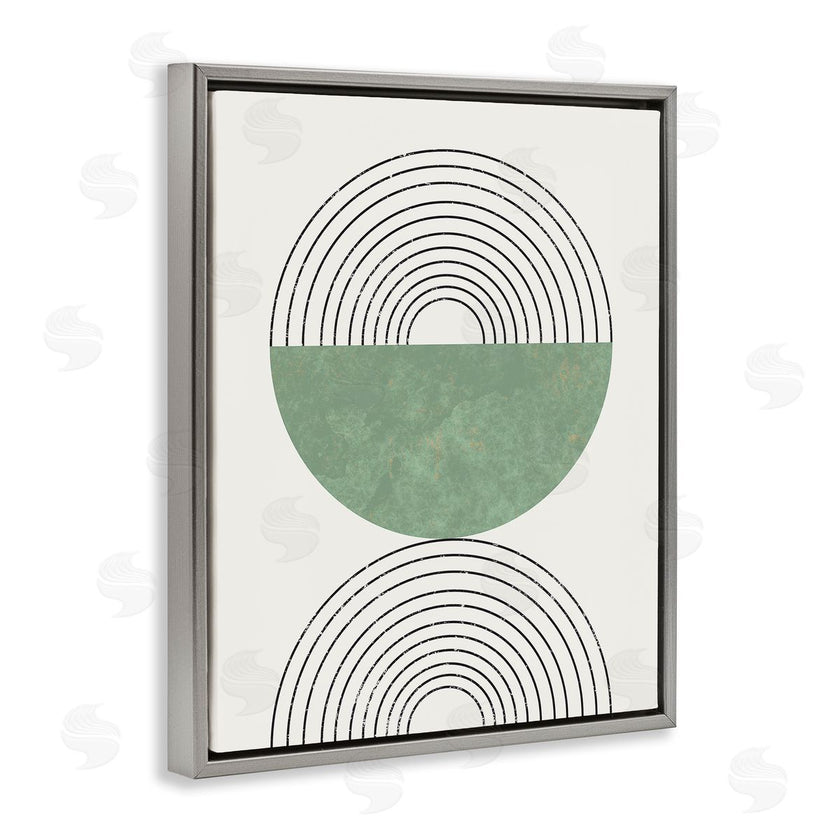 Stupell Studio | Abstract Geometric Circular Study Curved Art Deco