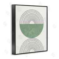 Stupell Studio | Abstract Geometric Circular Study Curved Art Deco
