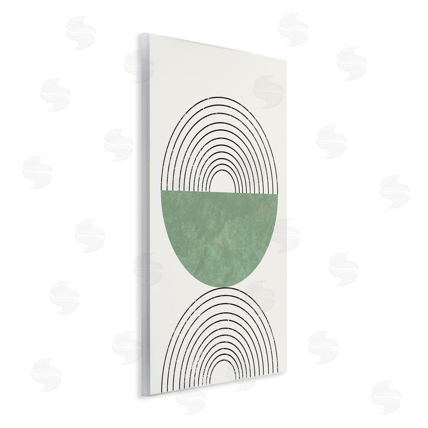Stupell Studio | Abstract Geometric Circular Study Curved Art Deco