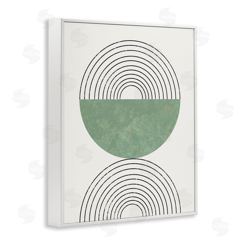 Stupell Studio | Abstract Geometric Circular Study Curved Art Deco
