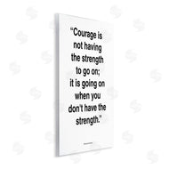 Design Fabrikken | Roosevelt Courage and Strength Quote Minimal Black White