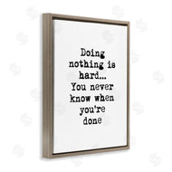 Design Fabrikken | Doing Nothing Phrase Vintage Typewriter Typography