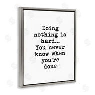 Design Fabrikken | Doing Nothing Phrase Vintage Typewriter Typography