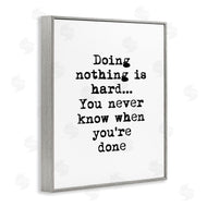Design Fabrikken | Doing Nothing Phrase Vintage Typewriter Typography