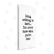 Design Fabrikken | Doing Nothing Phrase Vintage Typewriter Typography