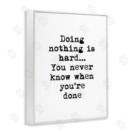 Design Fabrikken | Doing Nothing Phrase Vintage Typewriter Typography