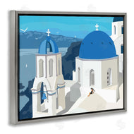 Ziwei Li | Cliffside European Church Architecture Woman Resting