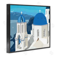 Ziwei Li | Cliffside European Church Architecture Woman Resting
