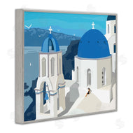 Ziwei Li | Cliffside European Church Architecture Woman Resting