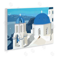 Ziwei Li | Cliffside European Church Architecture Woman Resting
