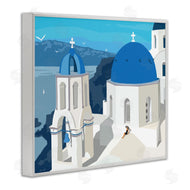 Ziwei Li | Cliffside European Church Architecture Woman Resting