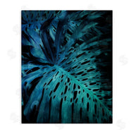 Milli Villa | Blue Tropical Palm Leaves Dark Forest Plants
