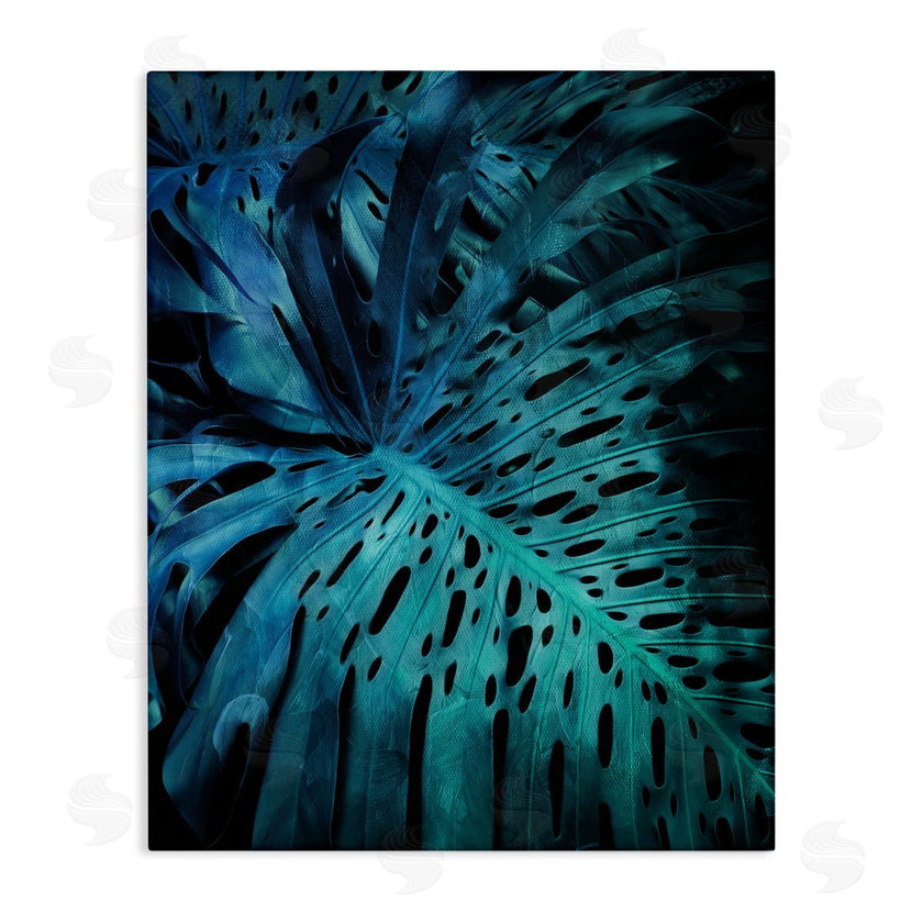 Milli Villa | Blue Tropical Palm Leaves Dark Forest Plants