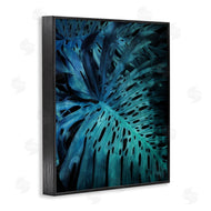 Milli Villa | Blue Tropical Palm Leaves Dark Forest Plants