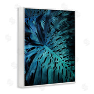 Milli Villa | Blue Tropical Palm Leaves Dark Forest Plants