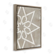 Stupell Studio | Geometric Eight Point Star Distressed Grain Detail