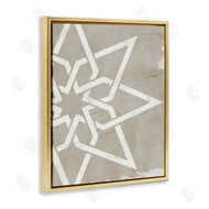 Stupell Studio | Geometric Eight Point Star Distressed Grain Detail