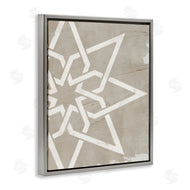 Stupell Studio | Geometric Eight Point Star Distressed Grain Detail