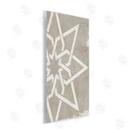Stupell Studio | Geometric Eight Point Star Distressed Grain Detail
