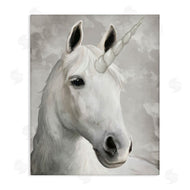 Ziwei Li | Majestic White Unicorn Wild Mythical Animal