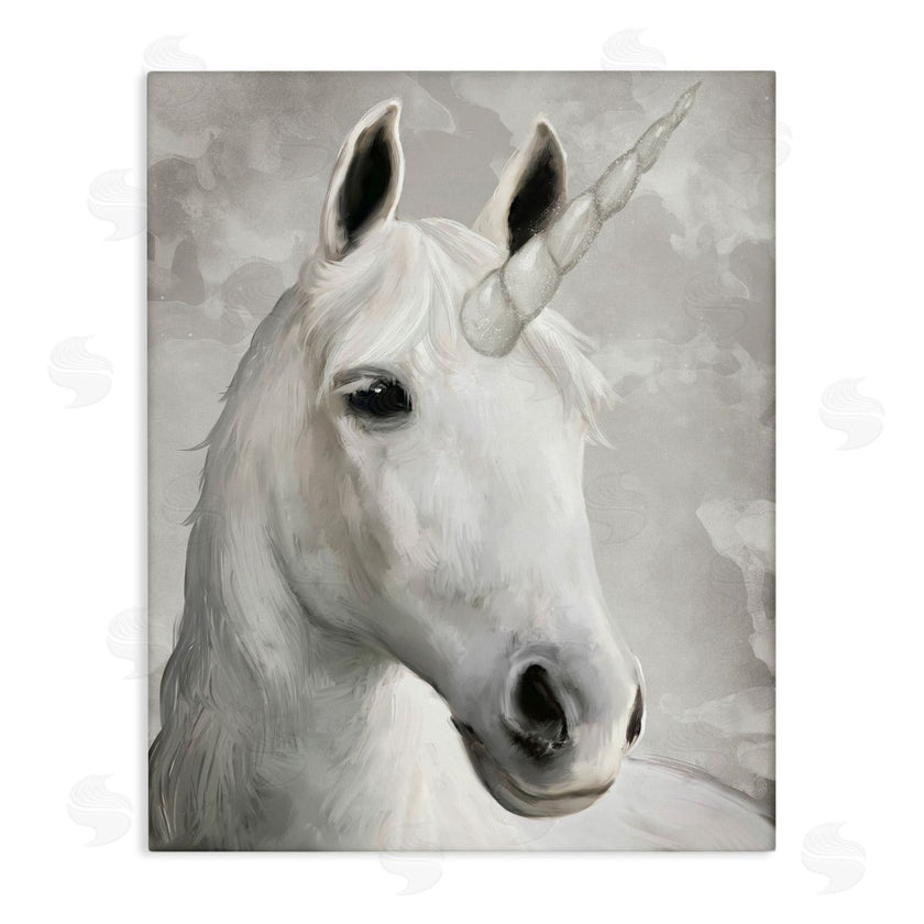 Ziwei Li | Majestic White Unicorn Wild Mythical Animal