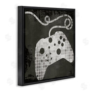 Stupell Studio | Video Game Controller Outline Geometric Square Pattern