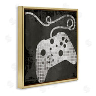 Stupell Studio | Video Game Controller Outline Geometric Square Pattern