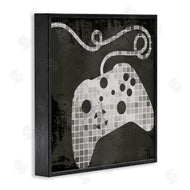Stupell Studio | Video Game Controller Outline Geometric Square Pattern