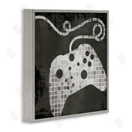 Stupell Studio | Video Game Controller Outline Geometric Square Pattern