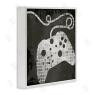 Stupell Studio | Video Game Controller Outline Geometric Square Pattern