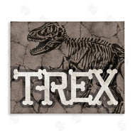 Stupell Studio | Ancient T-Rex Skeleton Large Reptile Bone Typography